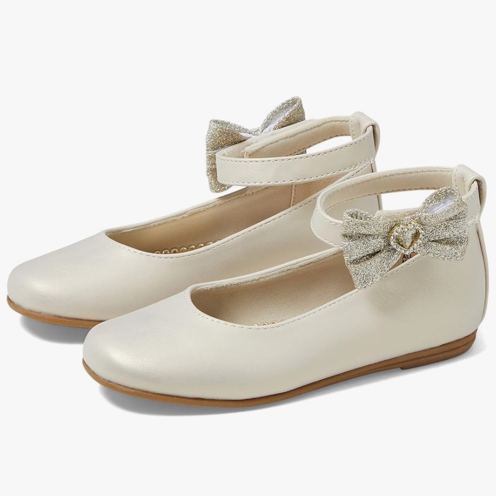 Rachel Shoes Pearl Flats- Size 2